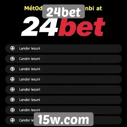 Comparativo de métodos de pagamento na 24bet
